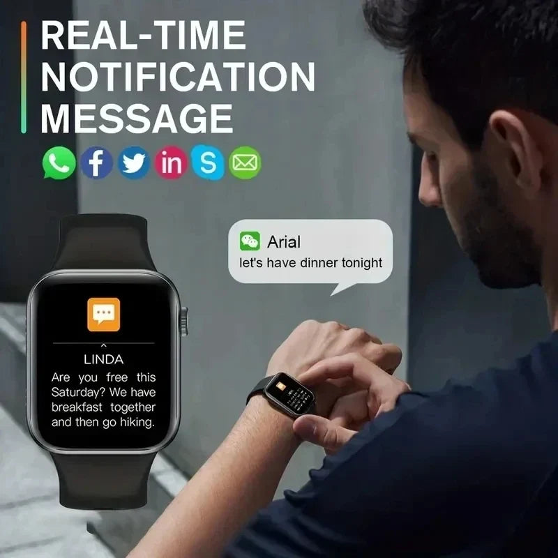 COTAUL Sports Smartwatch 1.73" Bluetooth Fitness Tracker Watch