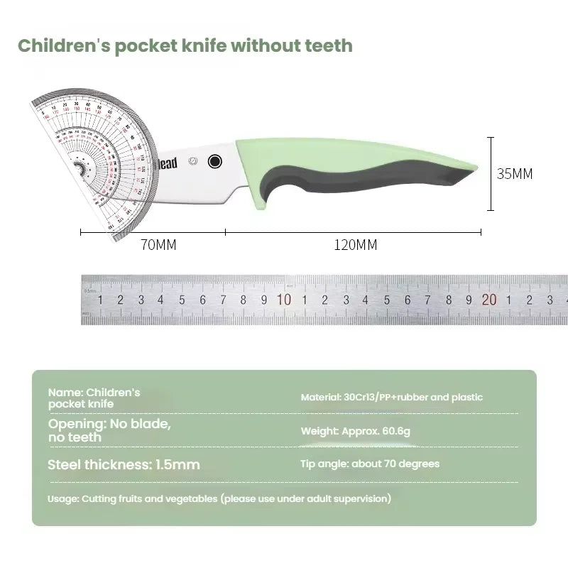 COOKCRAZE Kids Safety Kitchen Knife – Fruit & Veg Cutter for Children
