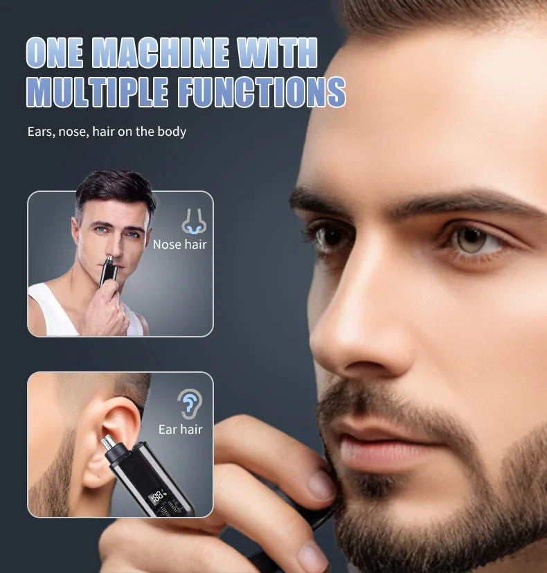 Nose Hair Trimmer T9 Clipper Mens Care Portable Mini USB Charging Ear