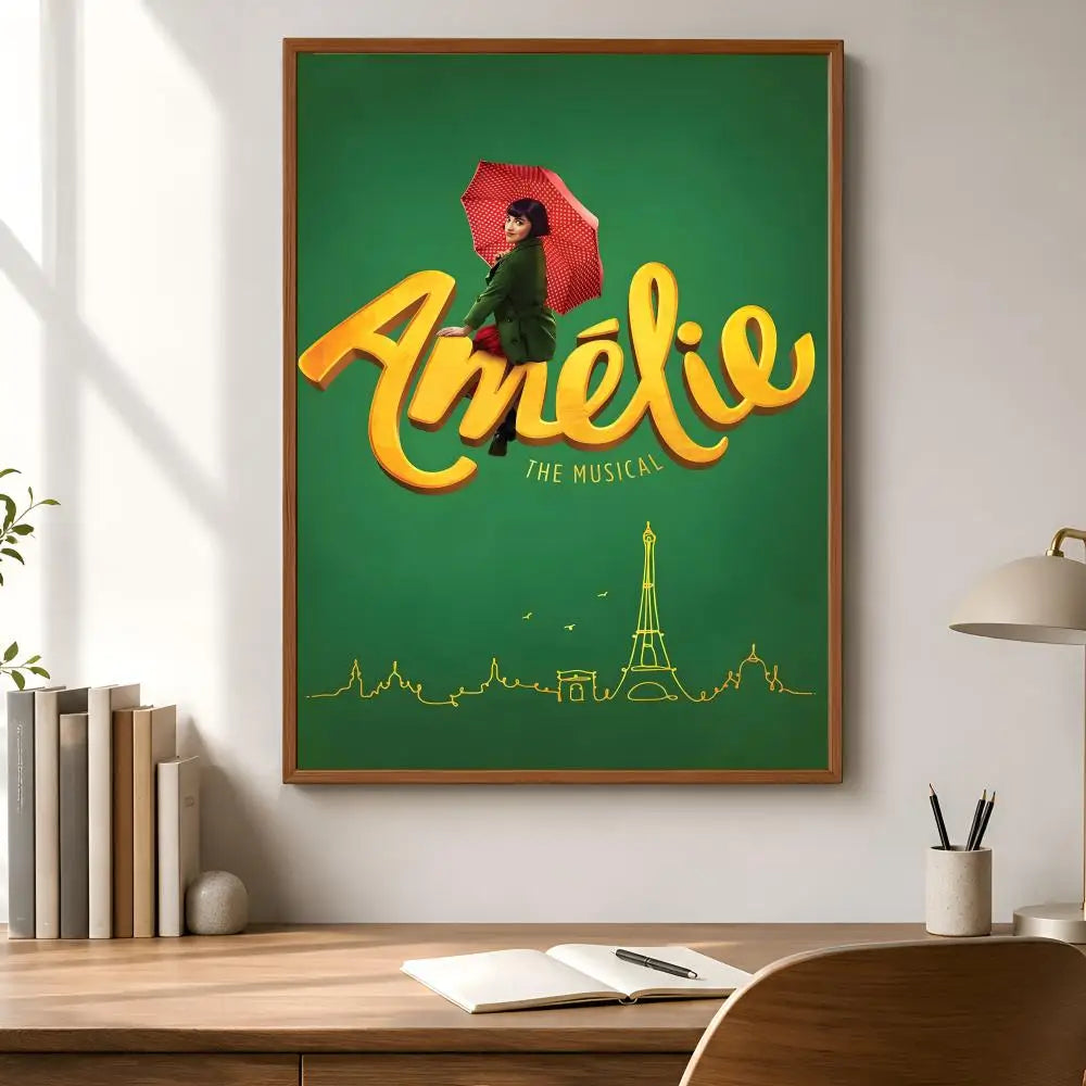 Amélie Movie Poster – Peel & Stick Waterproof PVC Wall Art