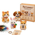 3D Bead Art Animal DIY Kit – 4-Piece Beadwork Craft Set
