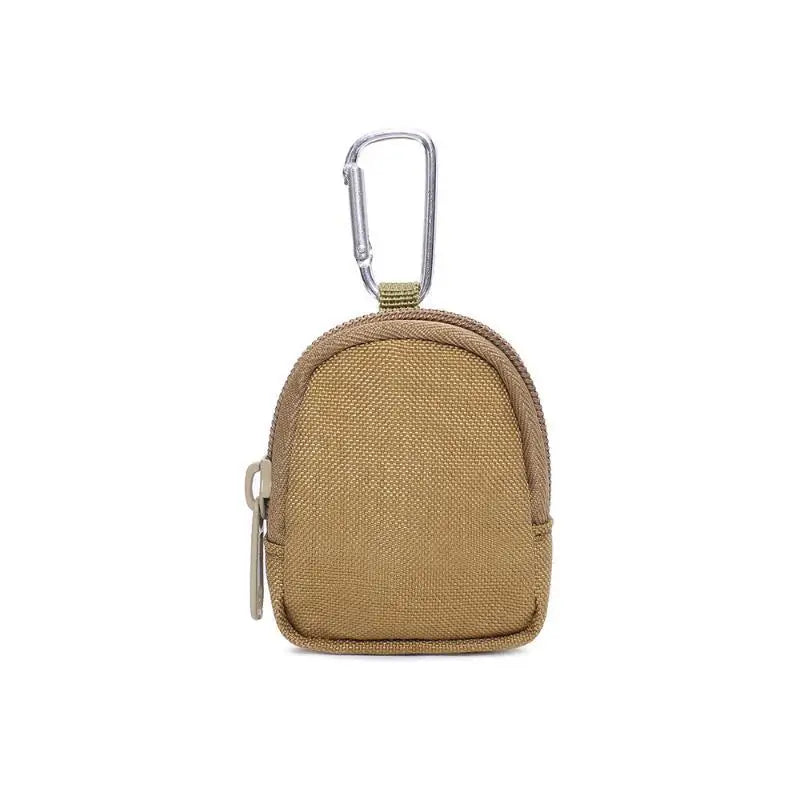 Tactical Canvas Key Bag & Coin Wallet – Compact EDC Pouch