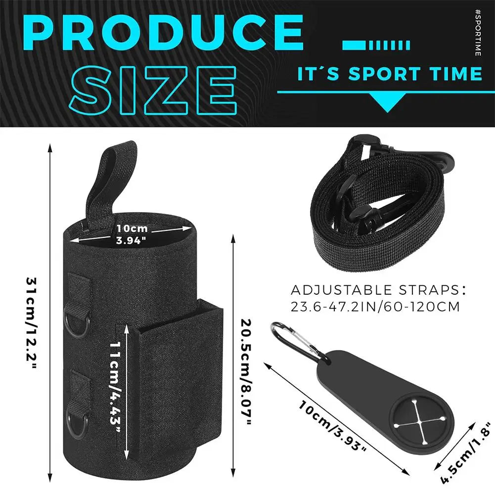 Magnetic Gym Bag – Water Bottle Carrier with Phone Pocket