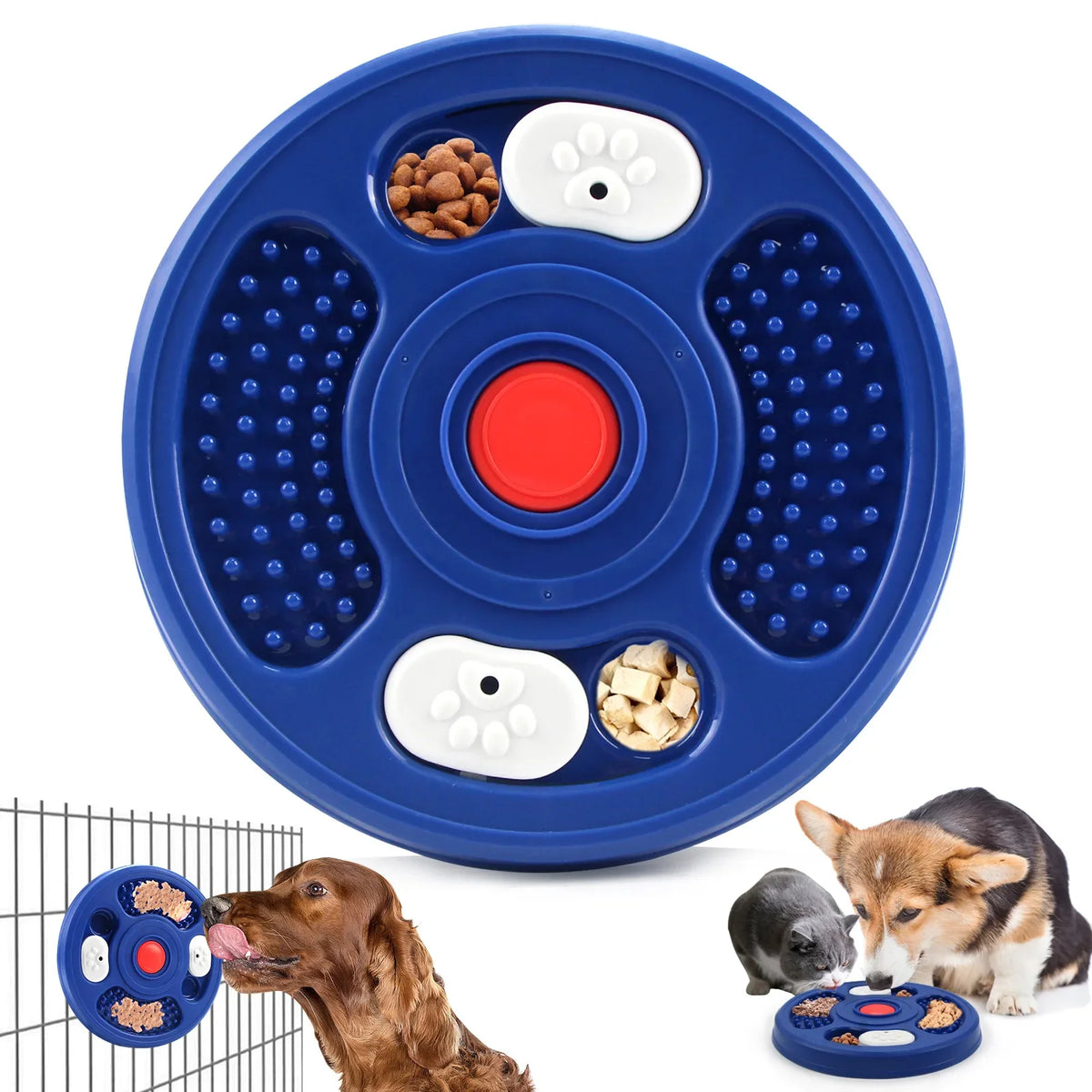 Dog Bowl Pet Slow Food Cats Intelligence Entertainment Gadget That