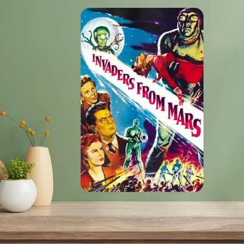 Invaders Classic Movie Vintage Metal Poster Sign | Retro Wall Art