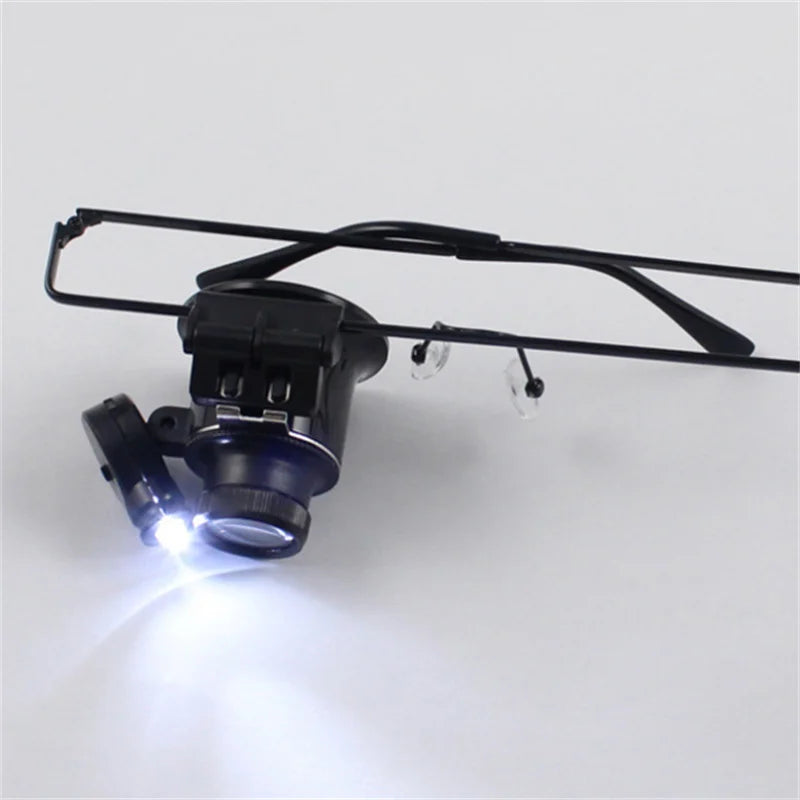 Headband 20X Magnifier Loupe with LED Light | Watch & Jewelry