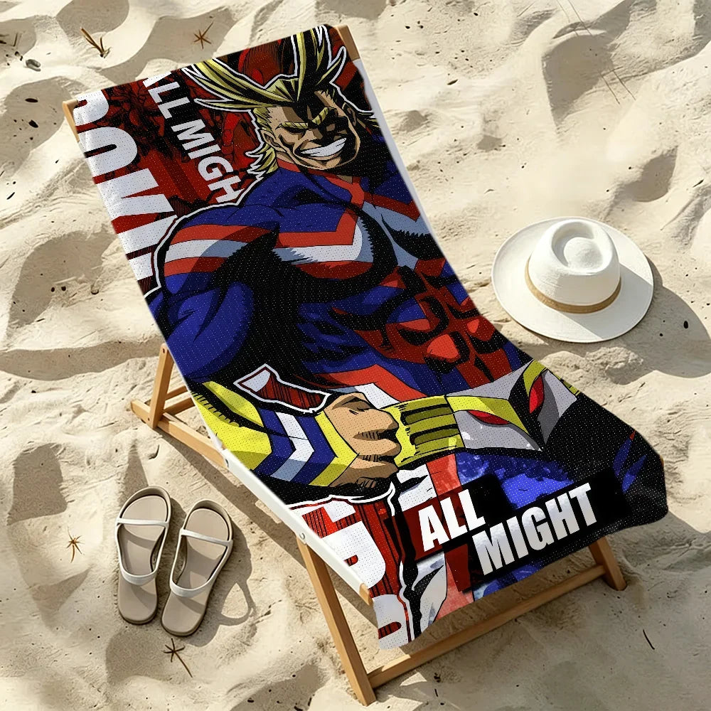 All Might Anime Quick-Dry Beach Towel | Gym, Travel & Pool