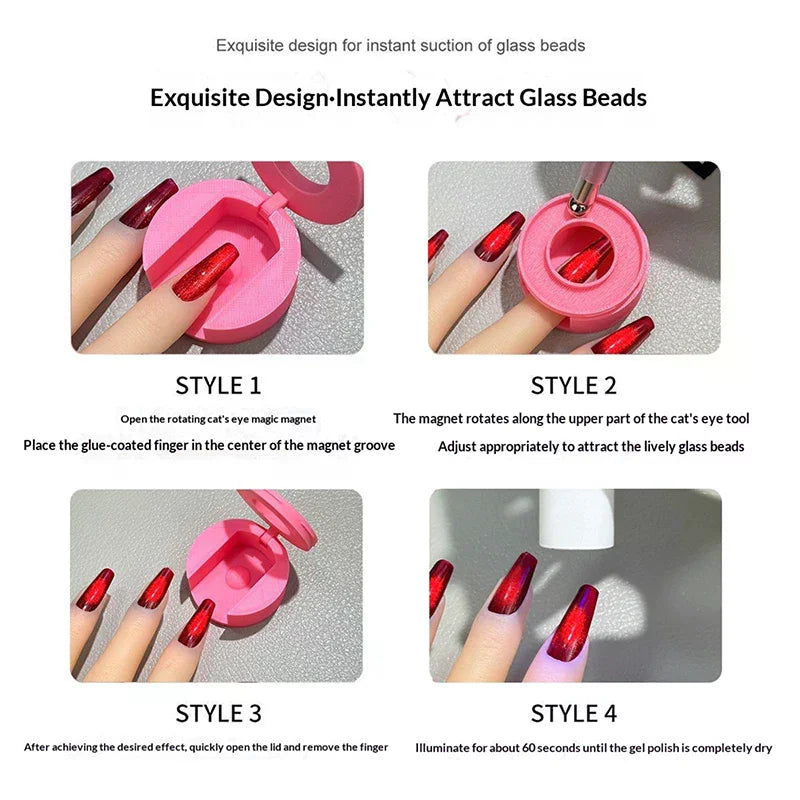 Cat Eye Nail Magnet Tool | DIY Manicure Assist Device