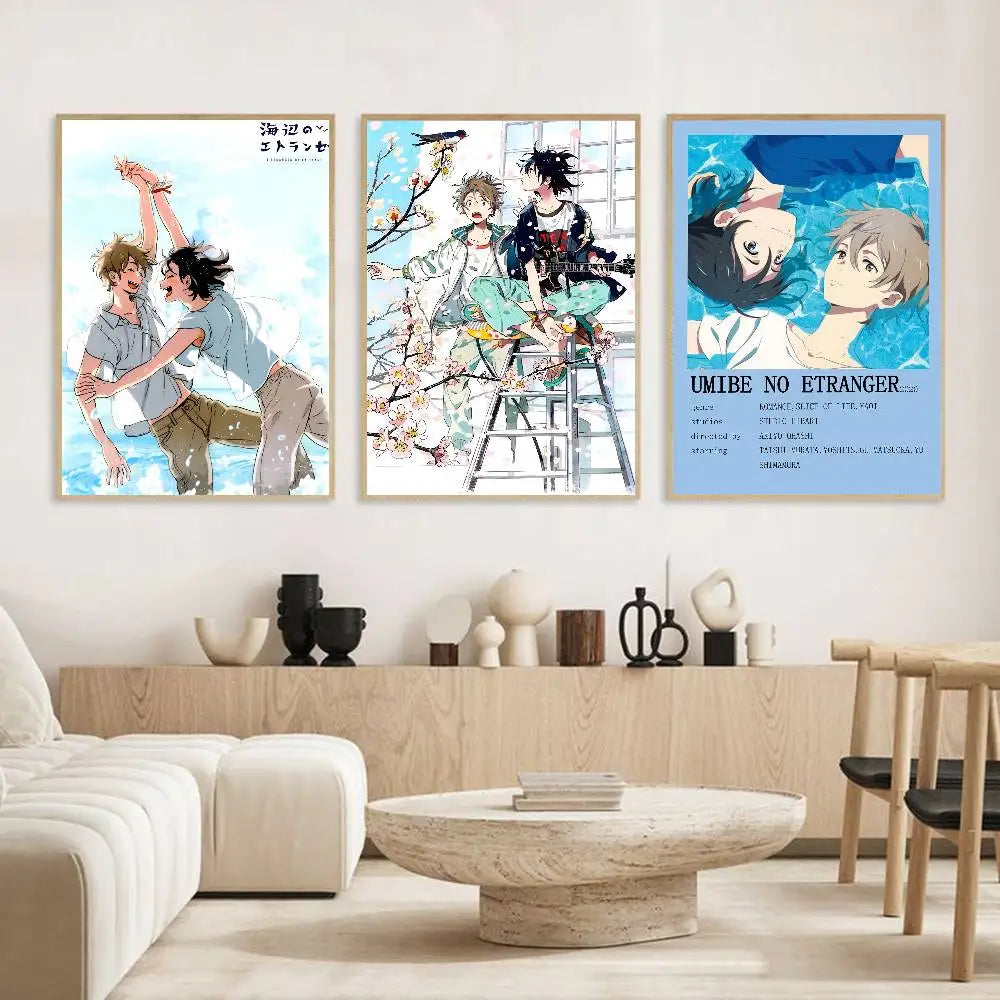 Anime Stranger by the Shore Poster – Self-Adhesive Waterproof HD