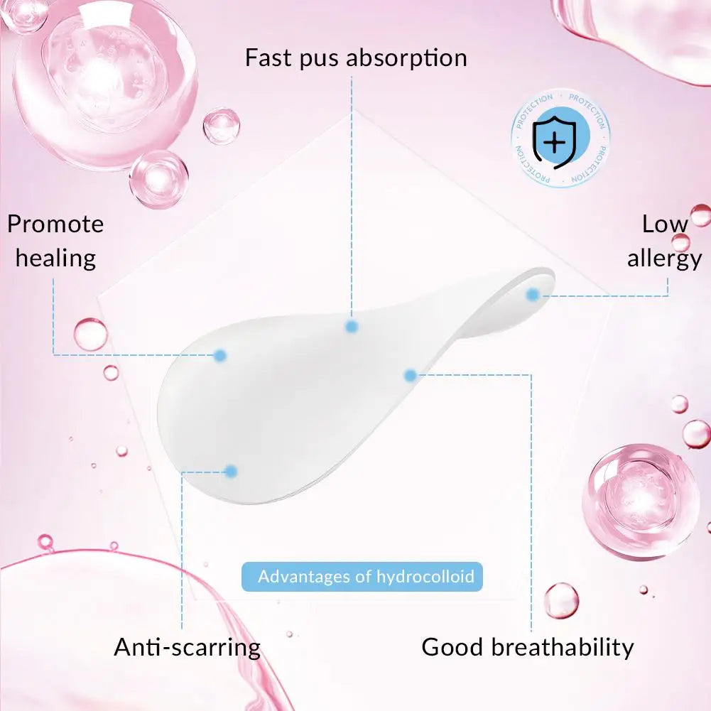 Flower-Shaped Hydrocolloid Pimple Patches – 20 or 60 Pcs