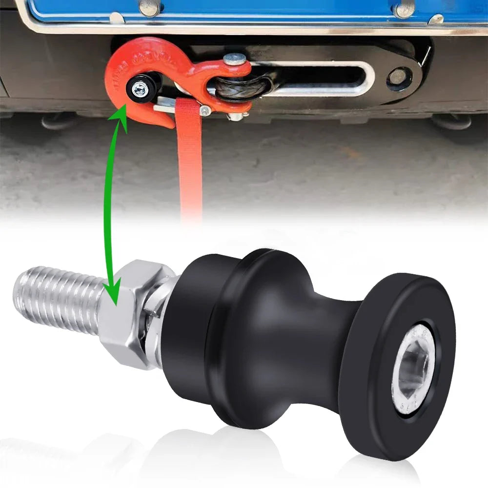 Aluminum Alloy Winch Rope Hook Stand – 10mm Bolt-On Fairlead
