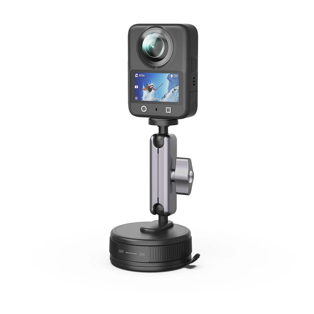 360° Suction Cup Car Mount for Insta360, GoPro & Action Cameras