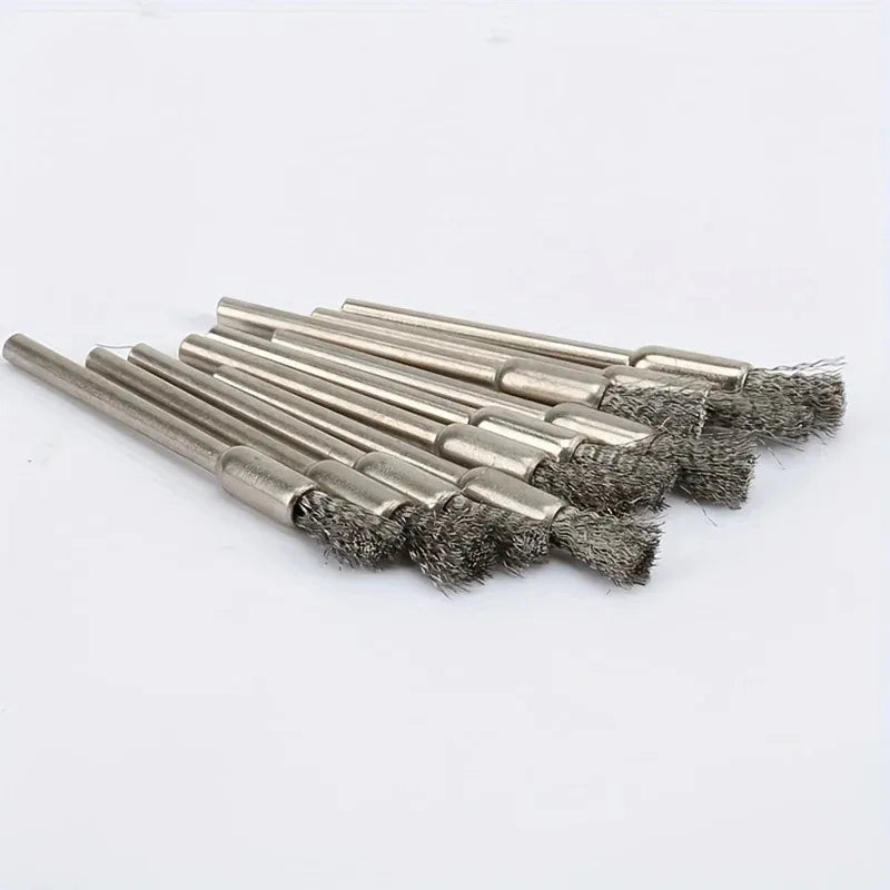 15-Pc Stainless Steel Wire Brush Set for Rotating Tools