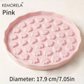 KEMORELA Ceramic Slow Feed Cat Bowl – Paw Design Pet Dish