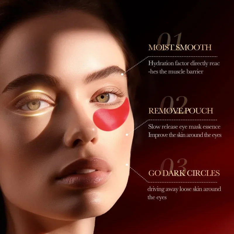 SADOER Red Pomegranate Eye Patches 60pcs – Moisturizing Mask