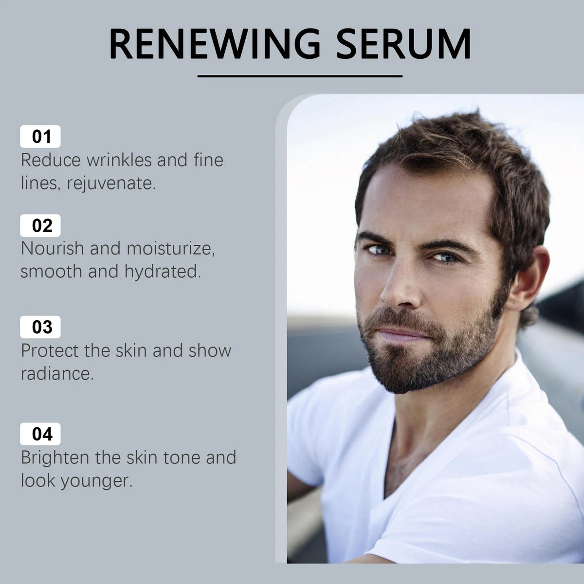 East Moon Men's Face Serum Spray – Hydrating & Firming 30ml