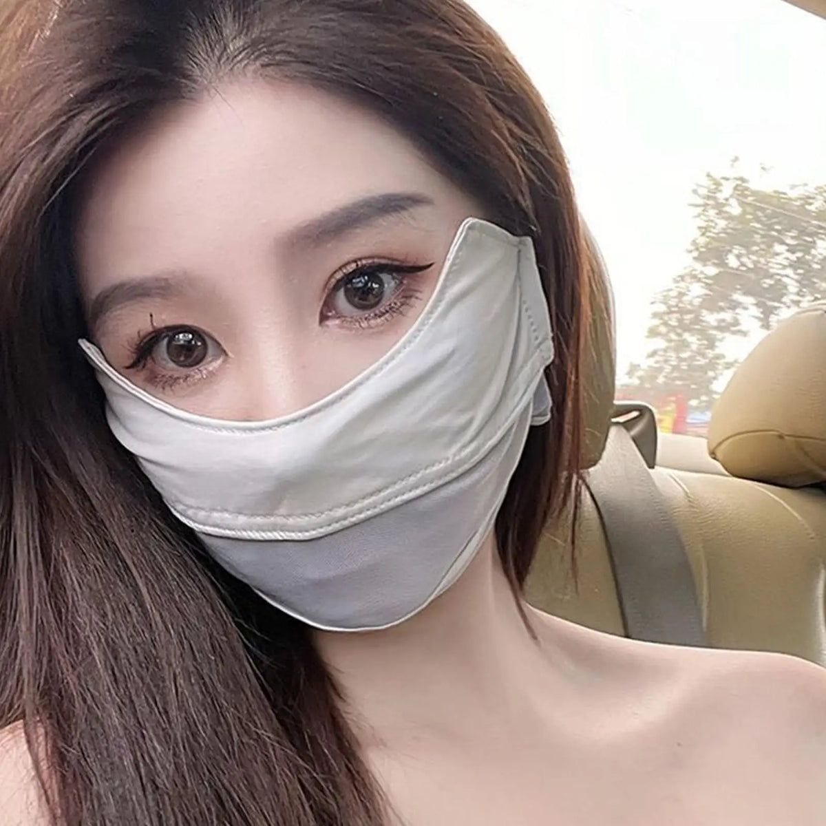 Ice Silk UPF 50 Face Cover – Cooling UV Sun Protection Mask