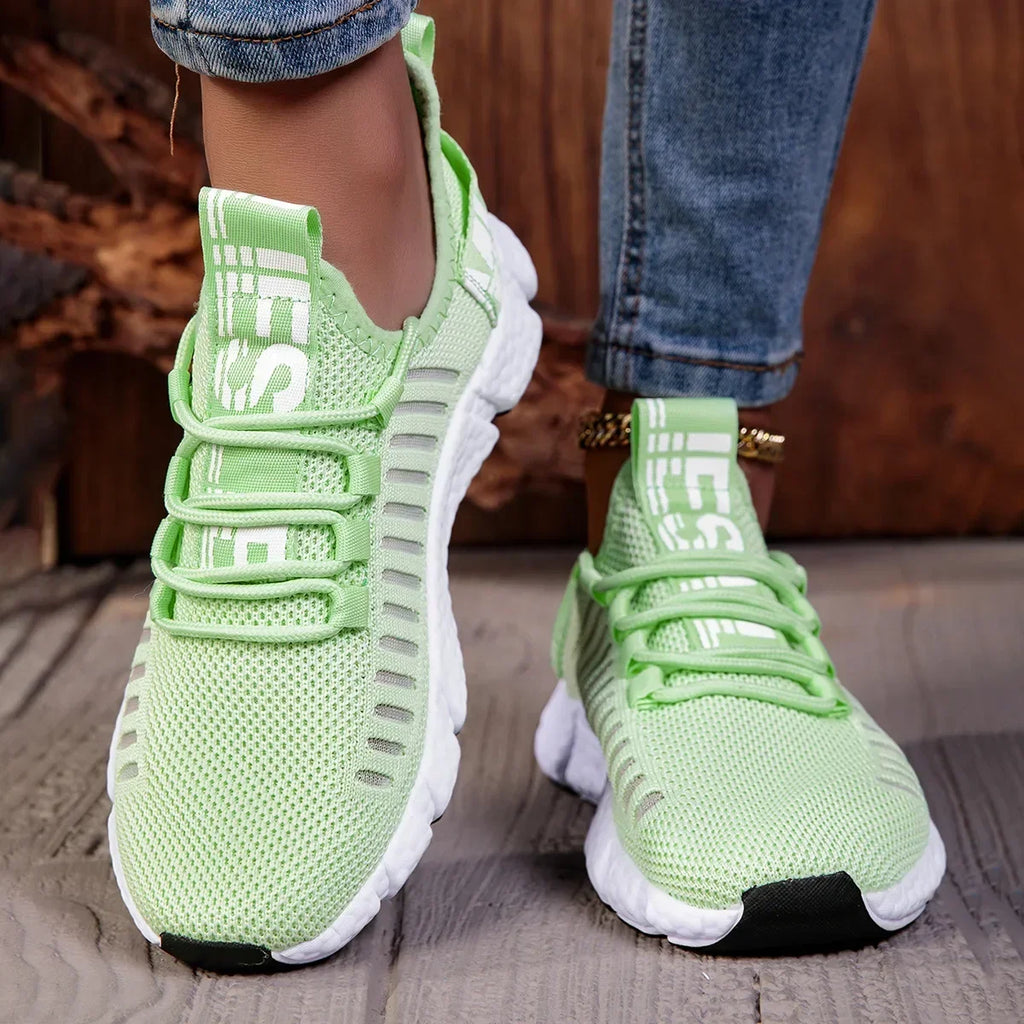 AZGB Pink Mesh Sneakers – Lightweight Women's Sports Shoes