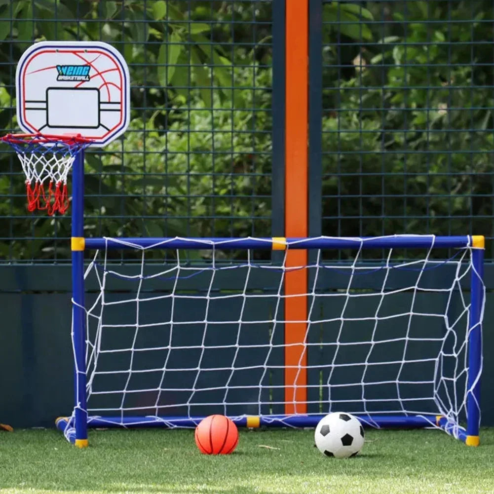 Detachable Toddlers Football Goal Soccer Door Gate Post Fun Games