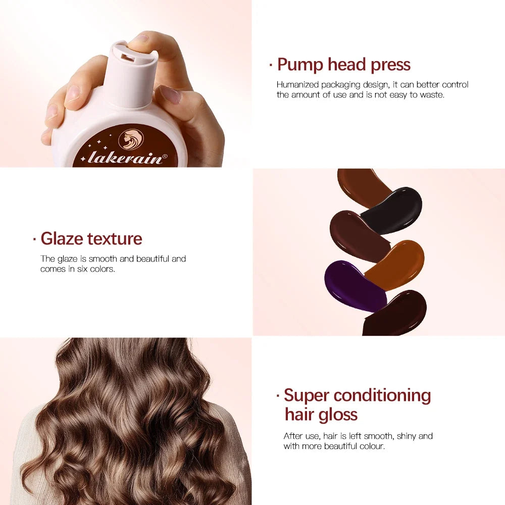 Lakerain Hair Gloss Glaze – Semi-Permanent Color & Shine 100ml