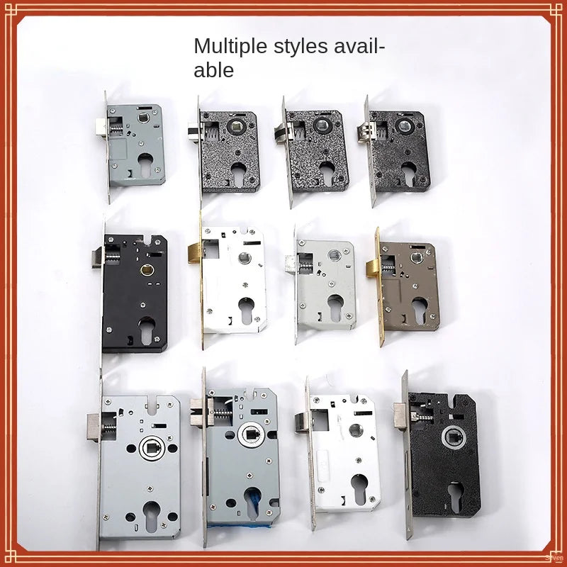 Bedroom Door Lock Body 58mm Core Size 50 Aluminum Latch