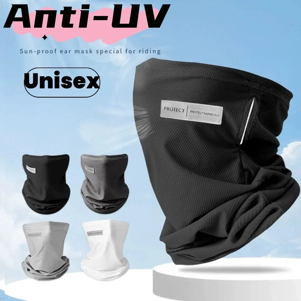 Outdoor UV Protection Ice Silk Mask Sunscreen Face Cover Neck Wrap