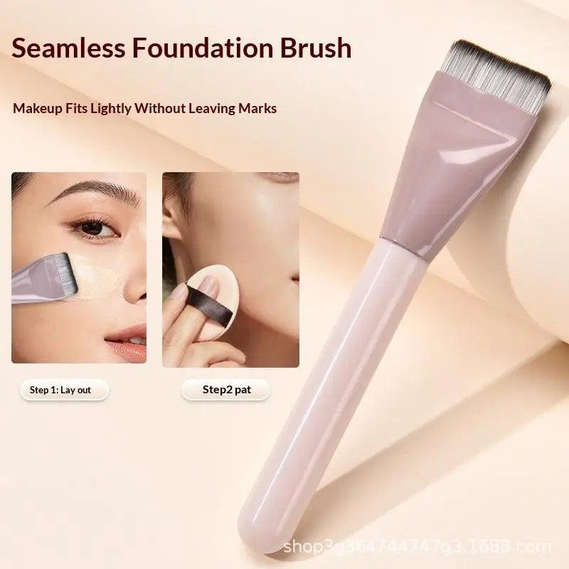 Foundation Brush, Makeup Palette & Powder Puff Set