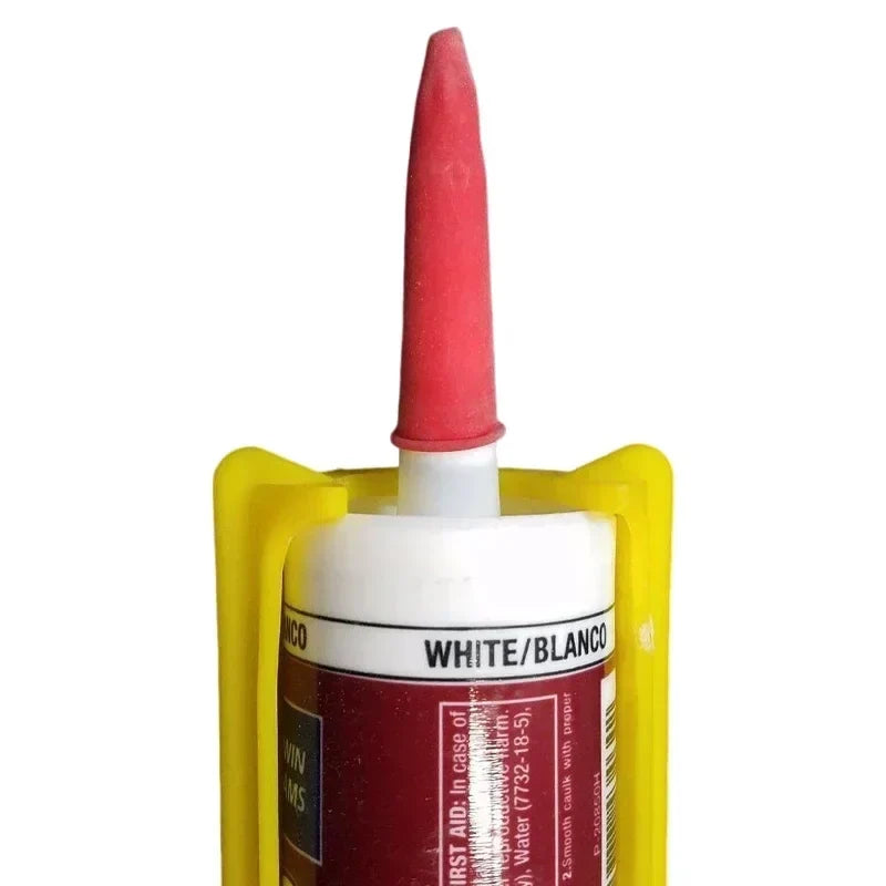 Lot Red Caulking Gun Nozzles Cap Caulk Saving Sealer Saver Open Tube