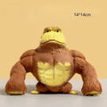 Cute Gorilla Figurines Humorous Expression Monkey Statues Stretchable