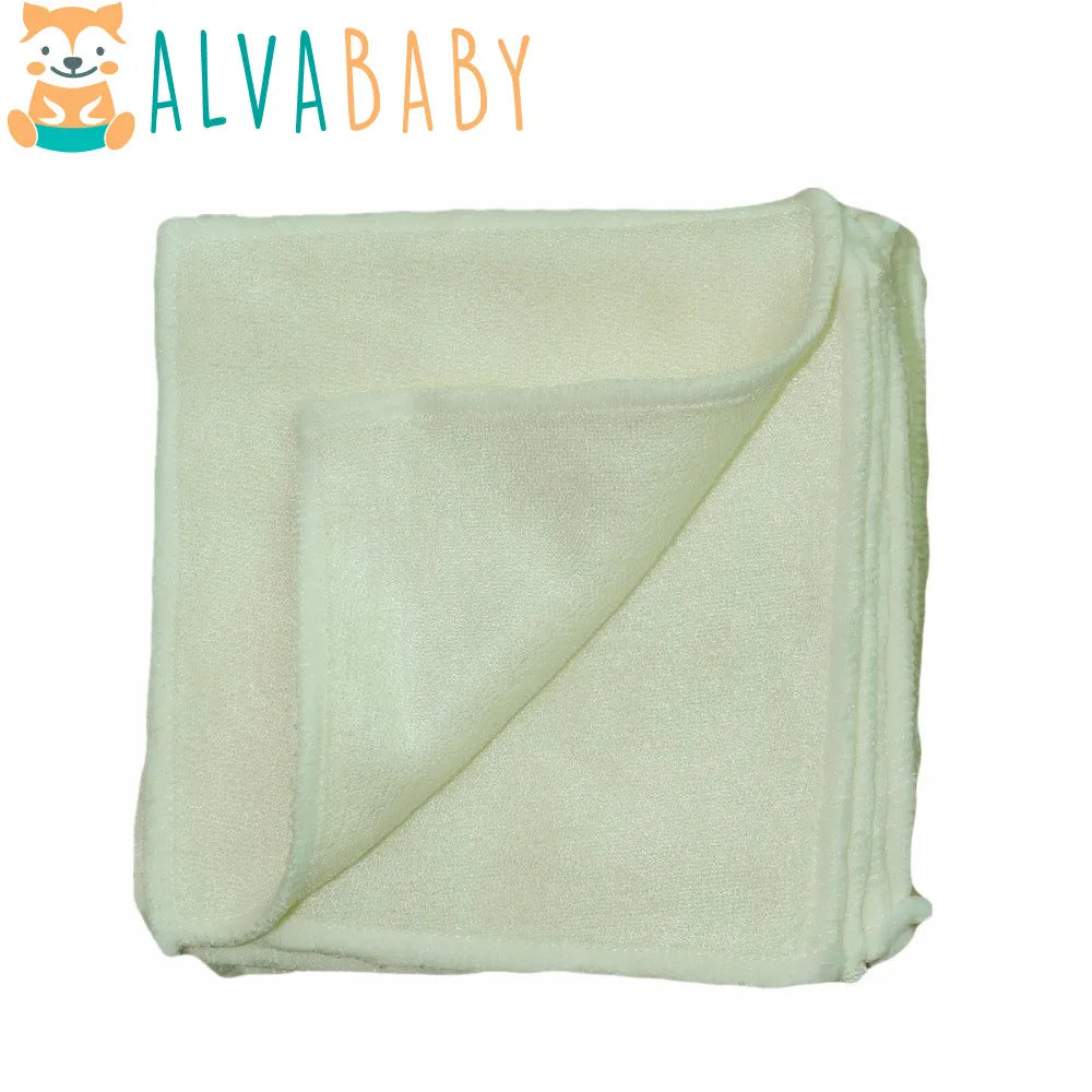 ALVABABY Reusable Bamboo Baby Wipes 12-Pack | Soft & Washable