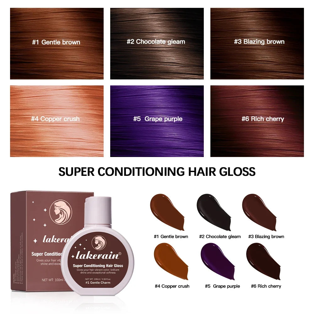 Lakerain Hair Gloss Glaze – Semi-Permanent Color & Shine 100ml
