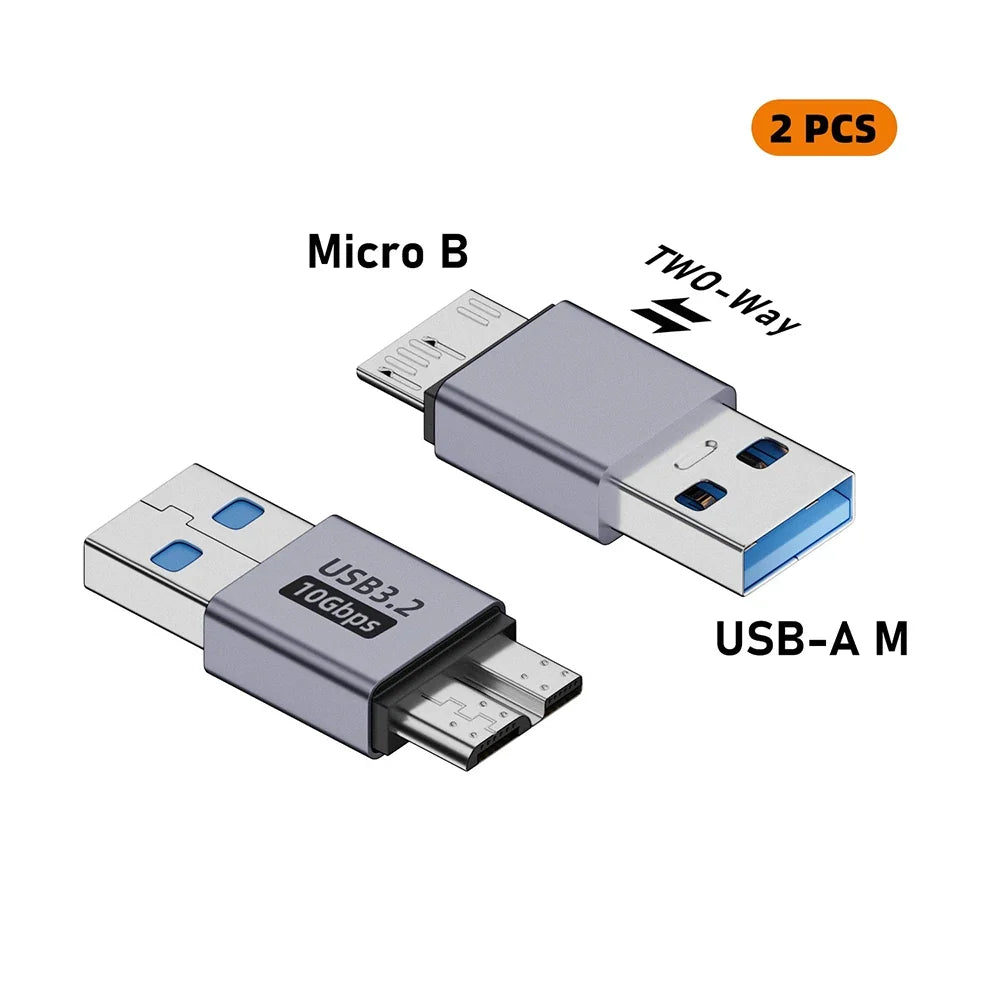 USB 3.0 Micro B to USB-C Adapter | 10Gbps HDD Converter