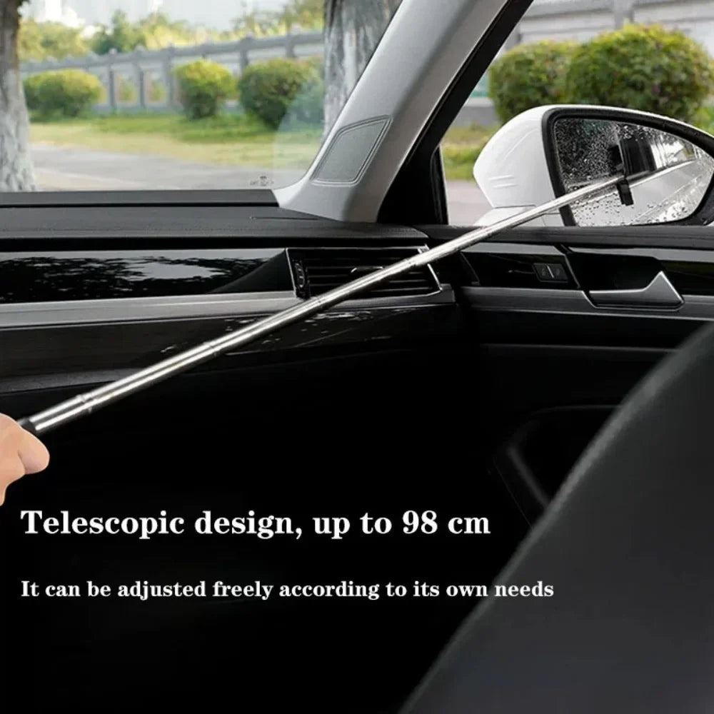 Telescopic Car Rearview Mirror Wiper & Cleaning Brush