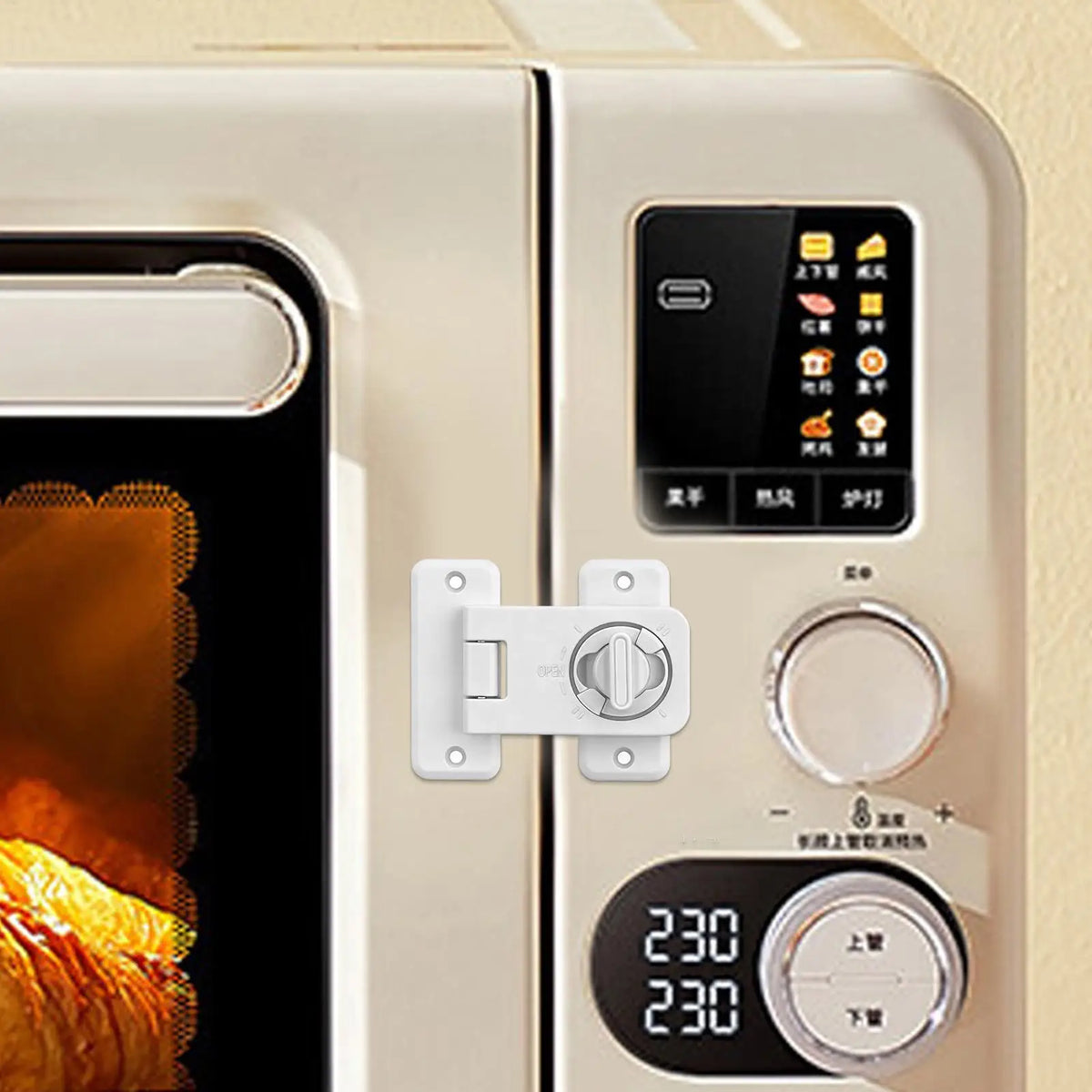 Keyless Adhesive Fridge Door Lock Child Proof Latch Refrigerator Oven
