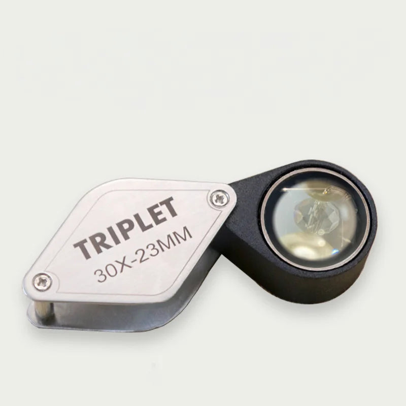 Double-Layer LED Loupe – High-Power Jewelry & Antique Magnifier