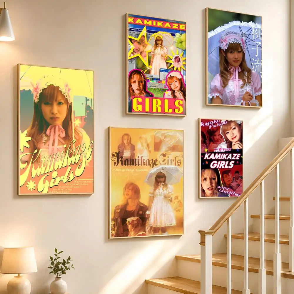 Kamikaze Girls Movie Poster Waterproof PVC Wall Sticker