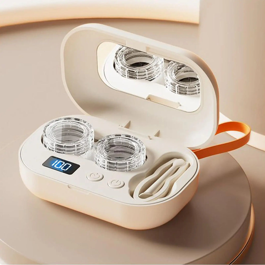Ultrasonic Contact Lens Cleaner – Portable Electric Case