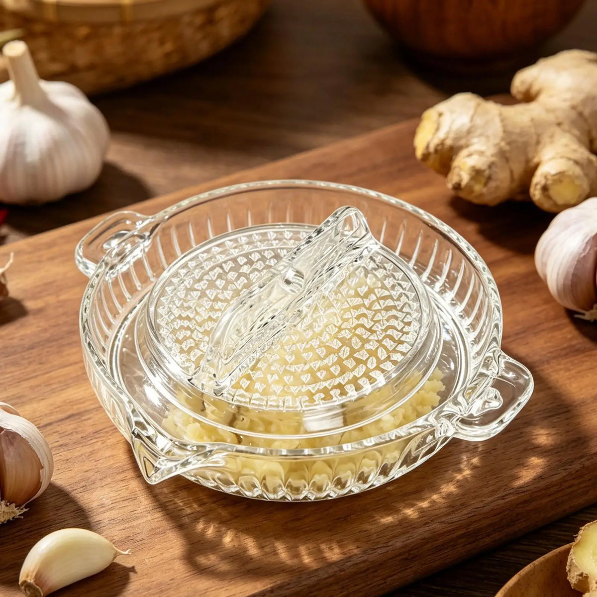 Manual Rotating Garlic Grater | Multi-Purpose Kitchen Tool