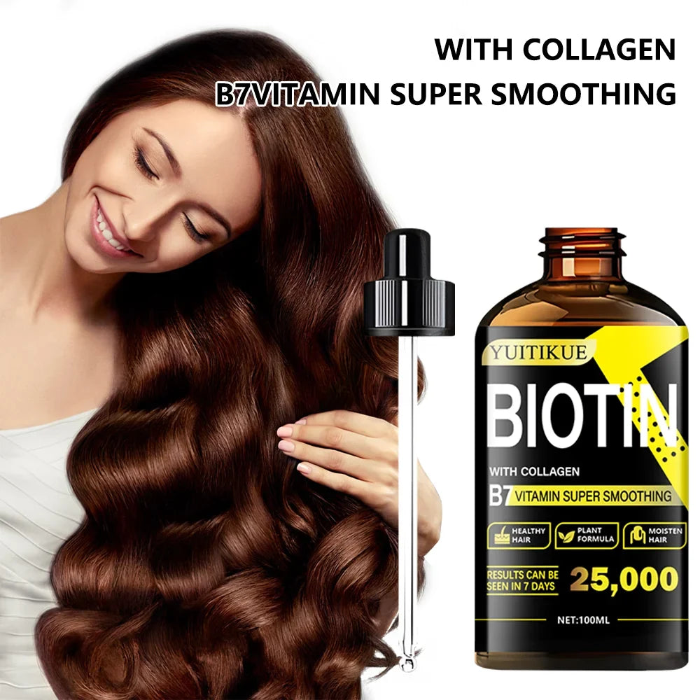 YUITIKUE Biotin & Collagen Hair Oil – Smooth, Strong & Shiny