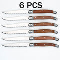 Serrated Steak Knives Set 1–8 Pc | Full Tang Wood Handle