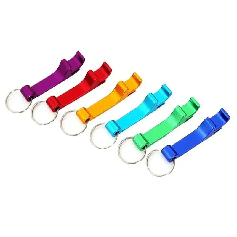 4-Pack Mini Bottle Opener Keychain – Aluminum, Colorful & Portable