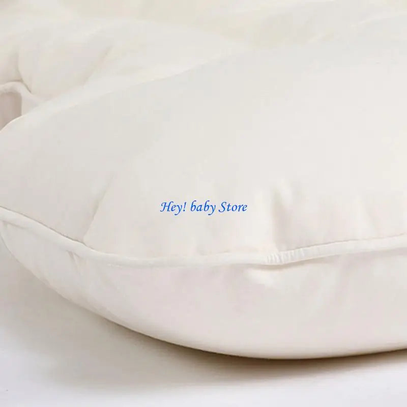 Moon Shaped Baby Pillow – Soft Washable Infant Head Support