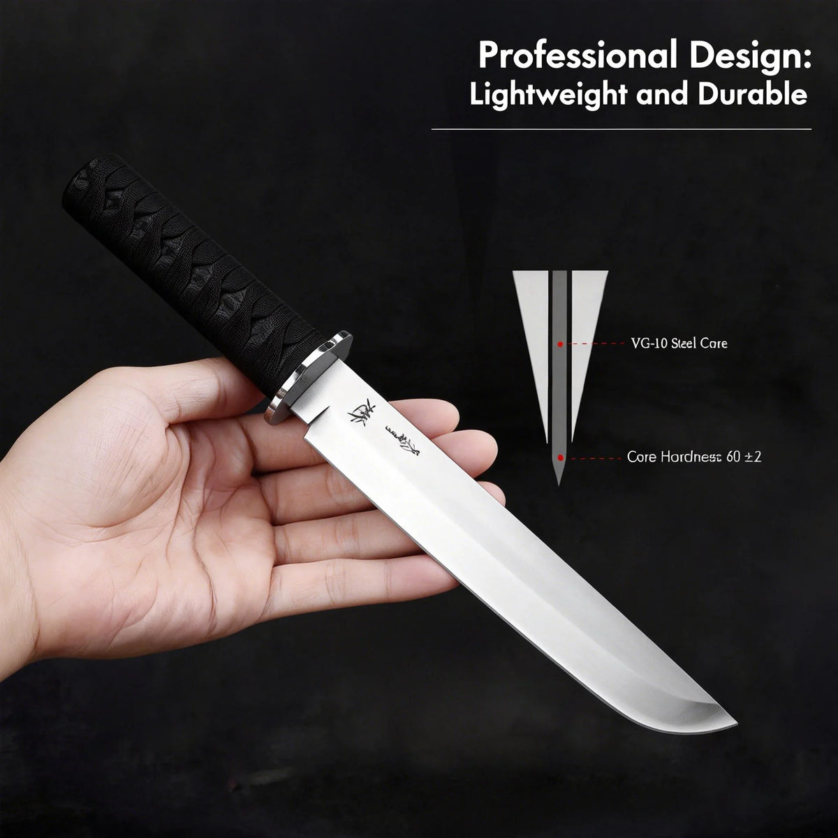 Professional Japanese Kitchen Knife – High-Hardness Steel Blade