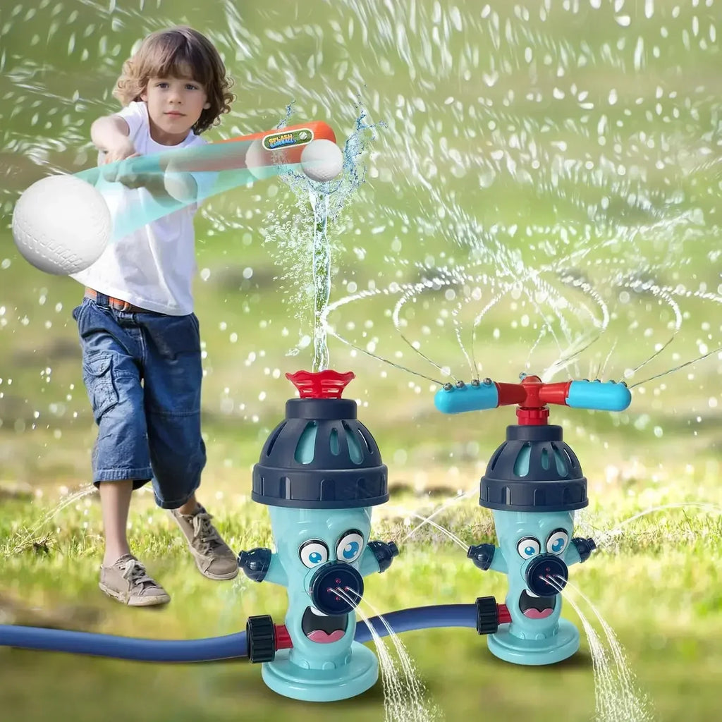 Kids Water Sprinkler Baseball Toy | Rotating Outdoor Spray