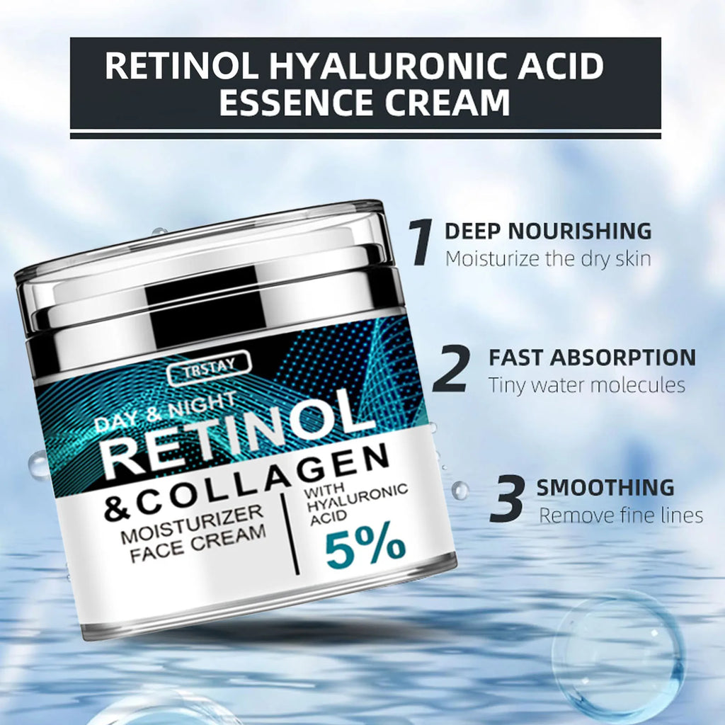 Collagen Retinol Hyaluronic Acid Cream Face Anti Againg