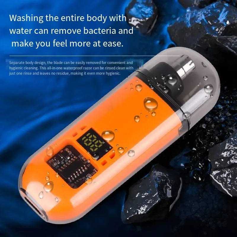Portable USB Rechargeable Nose & Ear Hair Trimmer for Men