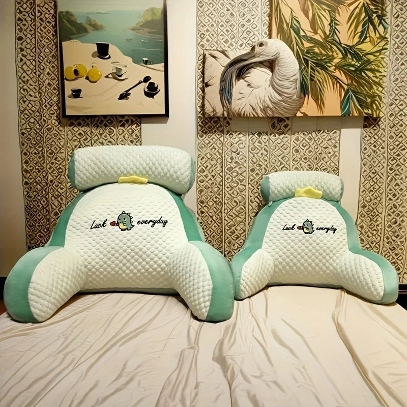 Ergonomic Reading Pillow Adjustable Back Support Soft Lumbar Cushion