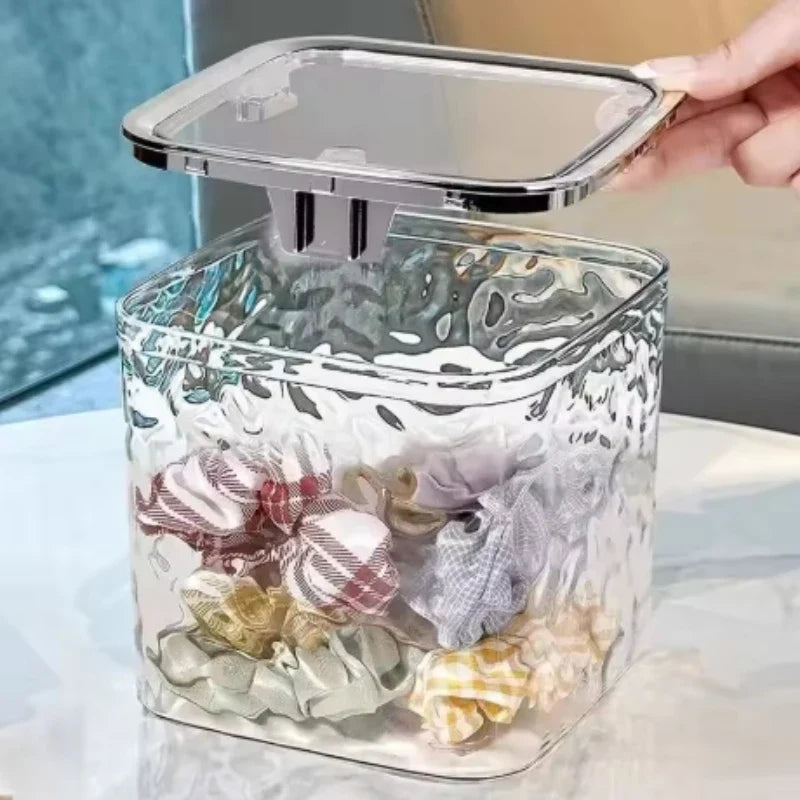 End Transparent Acrylic Multifunctional Storage Box Hair Accessories
