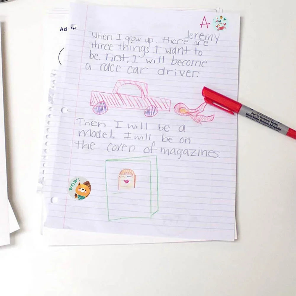 Roll Sticker Reward Encouragement Pattern Teacher Cartoon