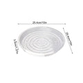 Clear Plant Saucer Trays 5-Pack | 6", 8" & 10" Drainage Dishes